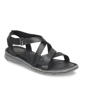 Børn Trinidad Leather Sandals, Size 7